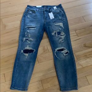 Judy Blue Destroyed Patched Jeans